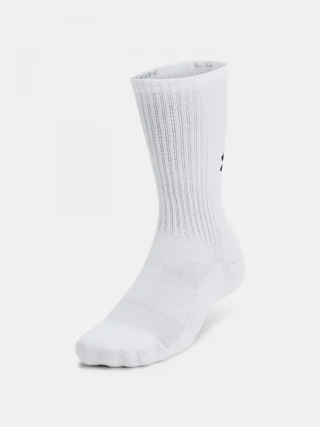 Unisex socks Under Armour Unisex UA TC 3pk Crew-WHT - unisex