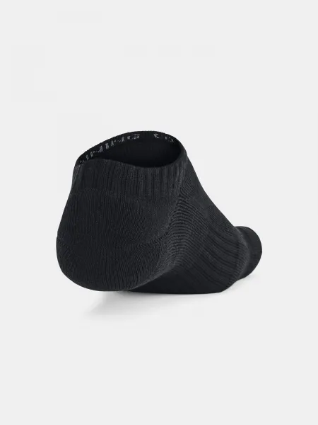 Unisex socks Under Armour Unisex UA TC 3pk No Show-BLK - unisex