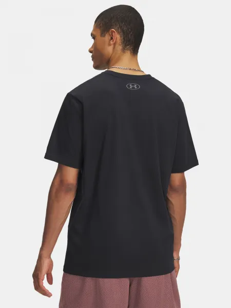 Men's T-shirt Under Armour UA TRIPLE STACK LC LOGO SS-BLK - Men's