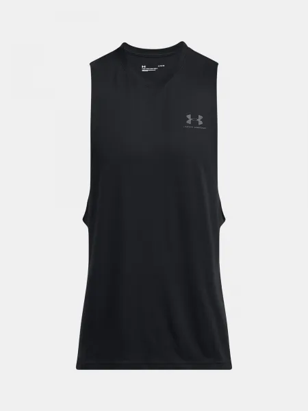 Men's tank top Under Armour UA LEFT CHEST CUT OFF TANK-BLK - Men's