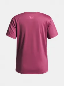 Girls' T-shirt Under Armour Tech Varsity Graphic SS-RED - Girls
