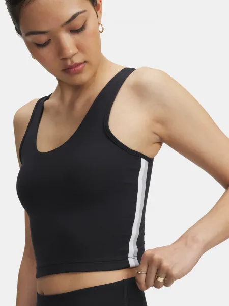 Women's tank top Under Armour UA Motion Sport Tape Tank-BLK - Women's