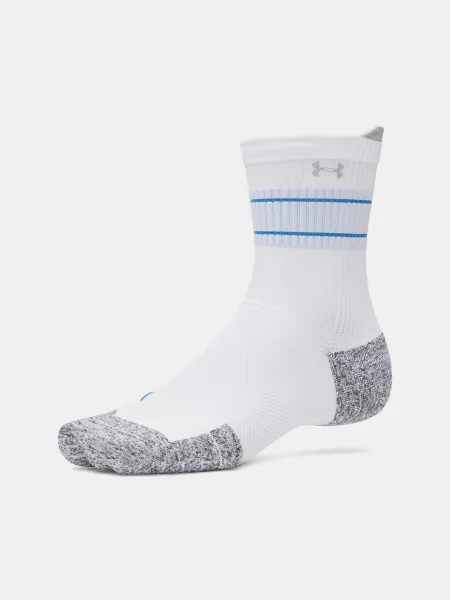 Unisex socks Under Armour UA Velociti Run Cush 3p Crew-WHT - unisex