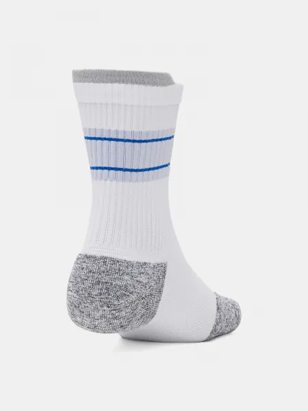 Unisex socks Under Armour UA Velociti Run Cush 3p Crew-WHT - unisex