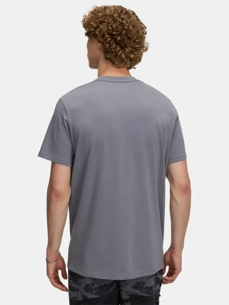 Men's T-shirt Under Armour UA M LOGO EMB HEAVYWEIGHT SS-GRY - Men's