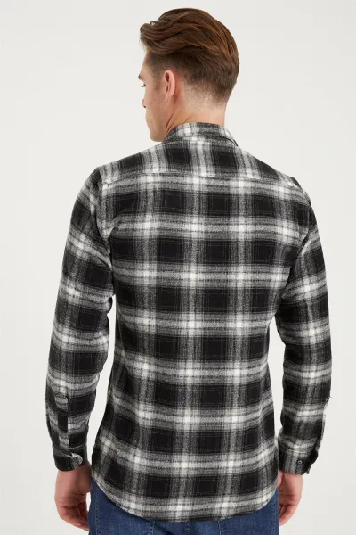 G697 DEWBERRY MEN'S SHIRT-BLACK
