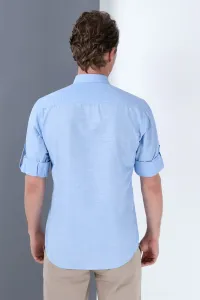G681 DEWBERRY MEN'S SHIRT-LIGHT BLUE