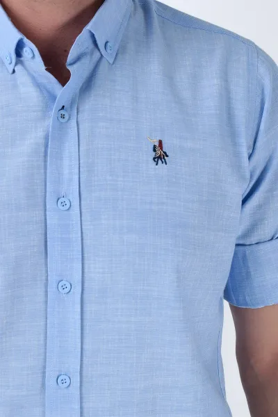 G681 DEWBERRY MEN'S SHIRT-LIGHT BLUE