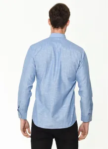 G681 DEWBERRY MEN'S SHIRT-BLUE