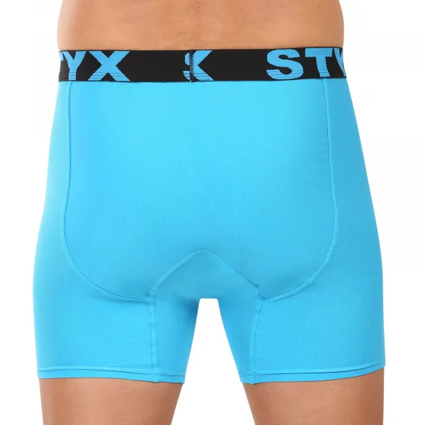 Pánske boxerky Styx long športová guma svetlo modré (UN1169) M, trenky