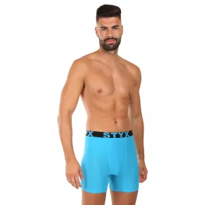 Pánske boxerky Styx long športová guma svetlo modré (UN1169) M, trenky