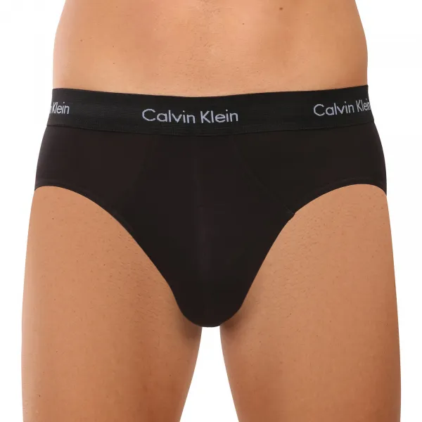 3PACK pánske slipy Calvin Klein čierne (U2661G-VX9) M