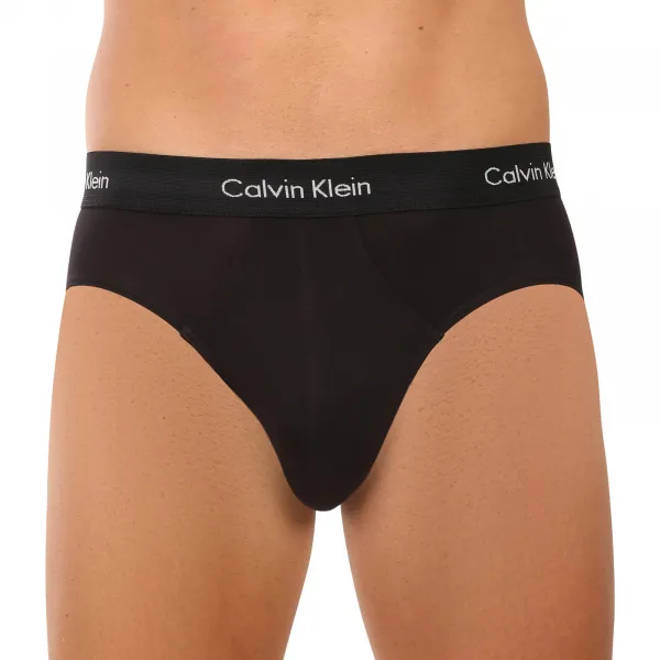 3PACK pánske slipy Calvin Klein čierne (U2661G-VX9) M