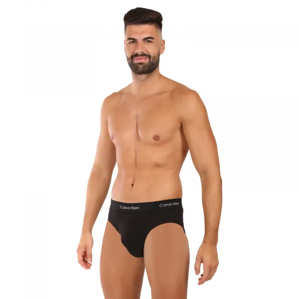 3PACK pánske slipy Calvin Klein čierne (U2661G-VX9) M