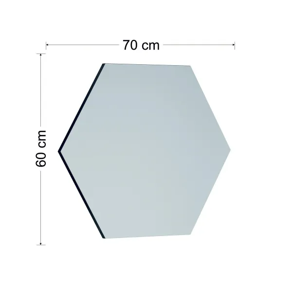 Kalune Design Dekorativní nástěnné zrcadlo Zeo 60x70 cm černé