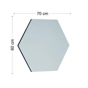 Kalune Design Dekorativní nástěnné zrcadlo Zeo 60x70 cm černé