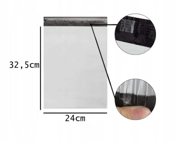JAKS Obálka plastová kuriérska Rozmery: 400 x 500 mm, počet kusov: 50 ks