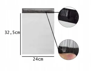 JAKS Obálka plastová kuriérska Rozmery: 400 x 500 mm, počet kusov: 50 ks