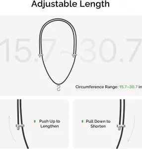 Plaud.AI PLAUD Note Pin Lanyard Black - remienok na krk, čierny 1895164