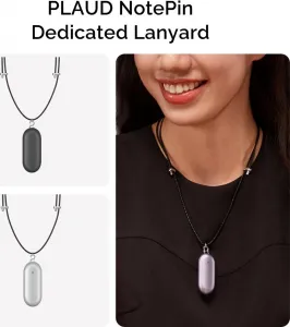 Plaud.AI PLAUD Note Pin Lanyard Black - remienok na krk, čierny 1895164