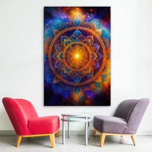 Drevený obraz - Anjelská mandala
