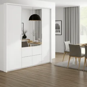ArtStol Šatníková skriňa VIEDEŇ 208 | biela