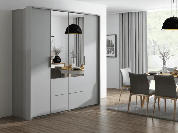 ArtStol Šatníková skriňa VIEDEŇ 208 | platinum