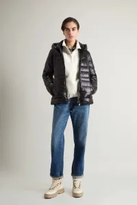 Mikina Woolrich Interlock Fleece Half Zip Milky Cream