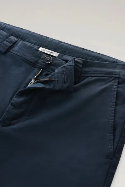 Nohavice Woolrich Classic Chino Pant Melton Blue