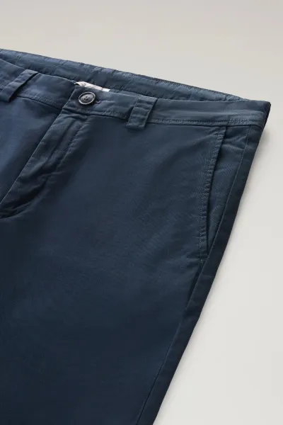 Nohavice Woolrich Classic Chino Pant Melton Blue
