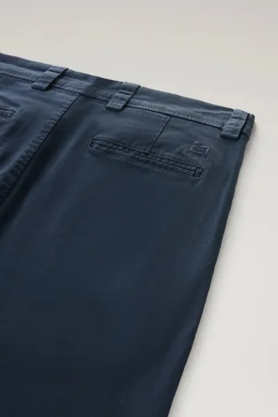 Nohavice Woolrich Classic Chino Pant Melton Blue