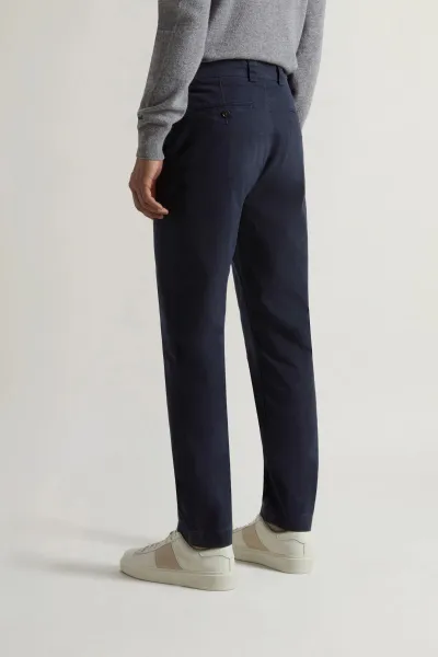 Nohavice Woolrich Classic Chino Pant Melton Blue