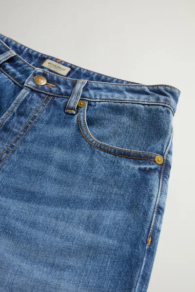 Džínsy Woolrich Pocket Denim Indigo