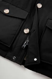 Bunda Woolrich Arctic Detachable Fur Parka Black
