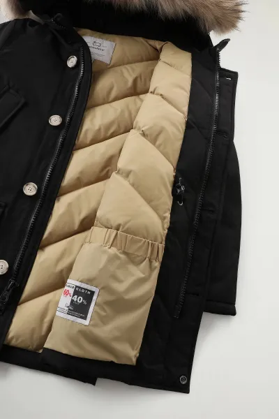 Bunda Woolrich Arctic Detachable Fur Parka Black