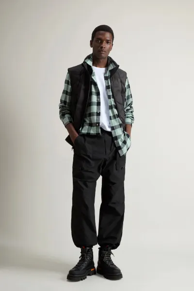 Košeľa Woolrich Light Flannel Check Shirt Sage Check