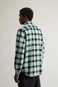 Košeľa Woolrich Light Flannel Check Shirt Sage Check