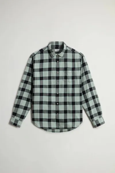 Košeľa Woolrich Light Flannel Check Shirt Sage Check
