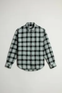 Košeľa Woolrich Light Flannel Check Shirt Sage Check