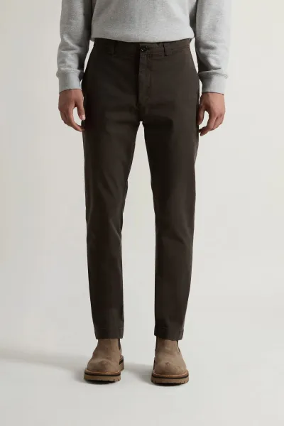Nohavice Woolrich Classic Chino Pant Dark Green