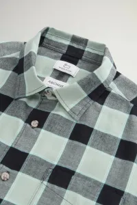 Košeľa Woolrich Light Flannel Check Shirt Sage Check