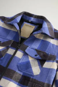 Bunda Woolrich Heavy Cotton Flannel Overshirt Royal Check