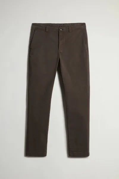 Nohavice Woolrich Classic Chino Pant Dark Green