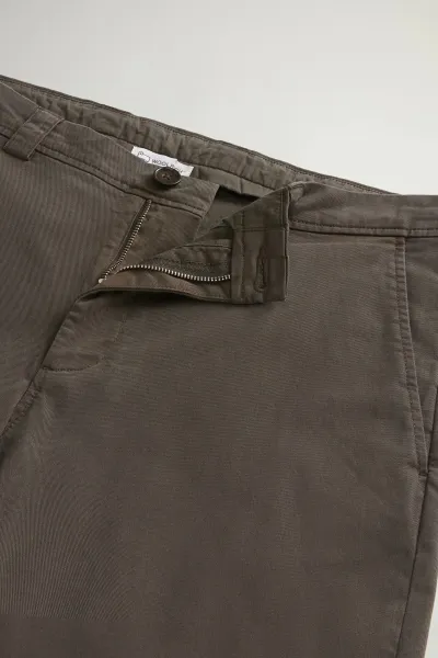 Nohavice Woolrich Classic Chino Pant Dark Green
