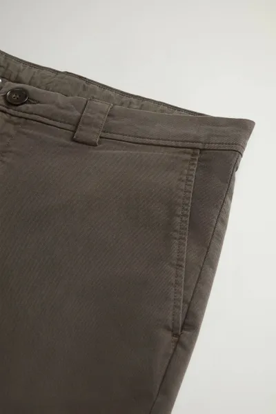 Nohavice Woolrich Classic Chino Pant Dark Green