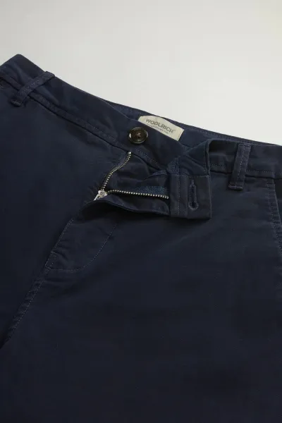 Nohavice Woolrich Classic Stretch Twill Pant Melton Blue