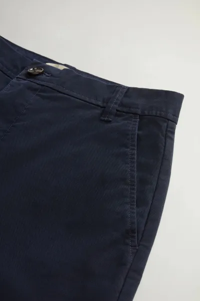 Nohavice Woolrich Classic Stretch Twill Pant Melton Blue