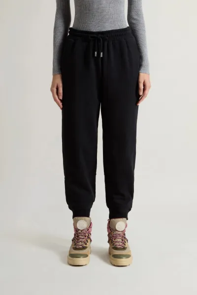 Tepláky Woolrich Light Fleece Pant Black