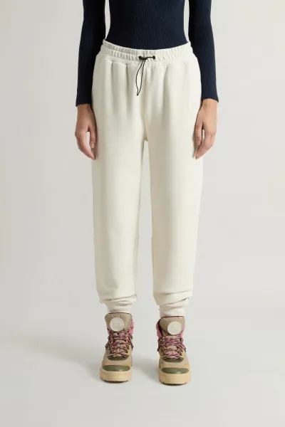 Tepláky Woolrich Interlock Trousers Milky Cream