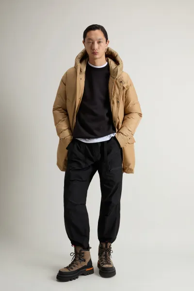 Mikina Woolrich Tech Crewneck Black